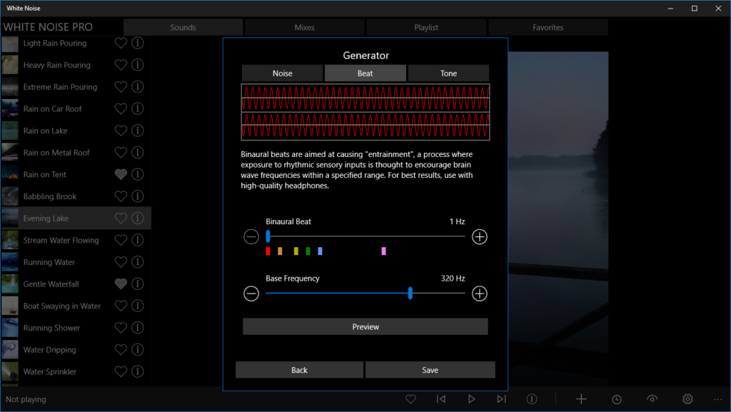 White Noise Player - Free White Noise Generator by TMSOFT